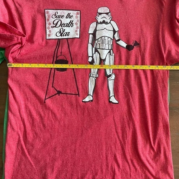 Star Wars Christmas Tee Shirts Lot of 02 Size Large - Picture 8 of 9